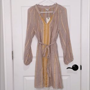 Lucky brand embroidered boho dress